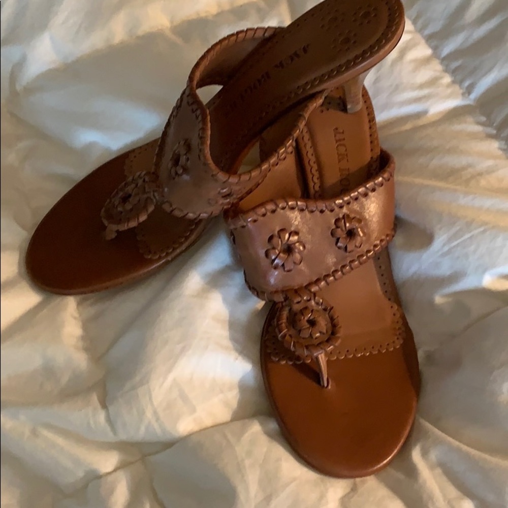 Jack Rogers kitten heel sandals